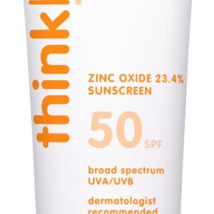 Thinkbaby SPF 50 plus Baby Mineral Sunscreen – Safe, Natural Sunblock for Babies - Water Resistant – Broad Spectrum – Baby Sunscreen Lotion, 3 Oz/89ml