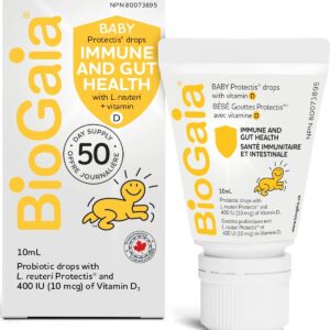 BioGaia Probiotic Drops with 400IU of Vit.D | 10mL BioGaia Immune & Gut Health | 50 Day Supply | Promotes The Development of Healthy Immune &...