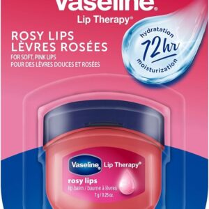 Vaseline® Lip Therapy® Rosy Lips Mini, Long-lasting moisturization with a light rosy fragrance and color.