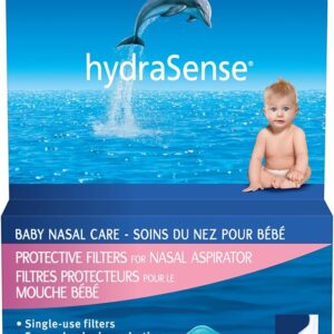 HydraSense Protective Filters for Nasal Aspirator, Baby Nasal Care, Single-Use, 40 Count