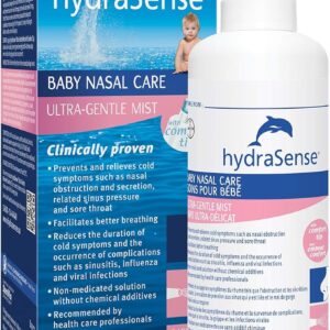 HydraSense Ultra-Gentle Mist Nasal Spray, Baby Nasal Care, 100% Natural Sourced Seawater, Preservative-Free, 100 mL