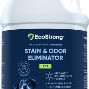 Eco Strong Pet Stain and Odor Remover - Cat Urine Enzyme Cleaner Destroyer, Urine Destroyer for Dogs, Pet Urine Enzyme Cleaner - 128 Oz