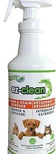 ez-clean Advanced Odor Remover- Highly Concentrated Bio Enzyme Pet Odor Eliminator for Dog, Cat, and Small Animal Urine Indoor & Outdoor Use for Any Organic Spills(1 L (Pack of 1))