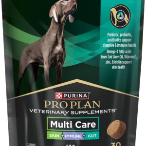 Purina Pro Plan Veterinary Supplements, Mutli Care Dog Chew Probiotic - 150 g (30 Chews)